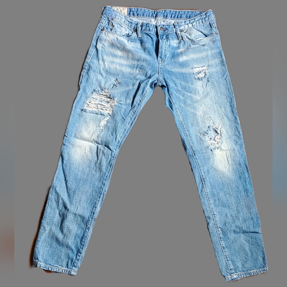 Polo by Ralph Lauren Distressed Blue Jeans - Picture 4 of 9